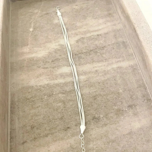 925 Sterling Silver Multi-Layer Triple Layer Bracelet Dainty Minimalist Chain - Picture 3 of 4